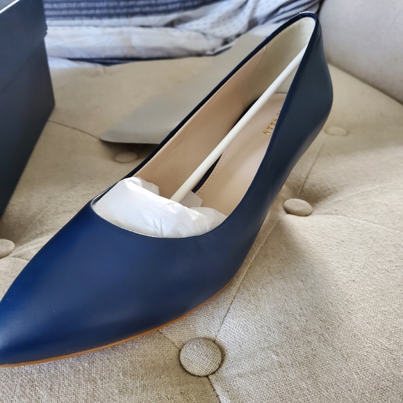 Cole Haan Quincy 45 mm pump 9.5 7.5 marine blue - Picture 4 of 10